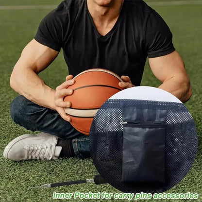 Soccer Ball Bag Mesh Single Ball Ball Storage Bag Breathable Sport Bag Equipment Tote for Carrying Basketball Volleyball Soccer