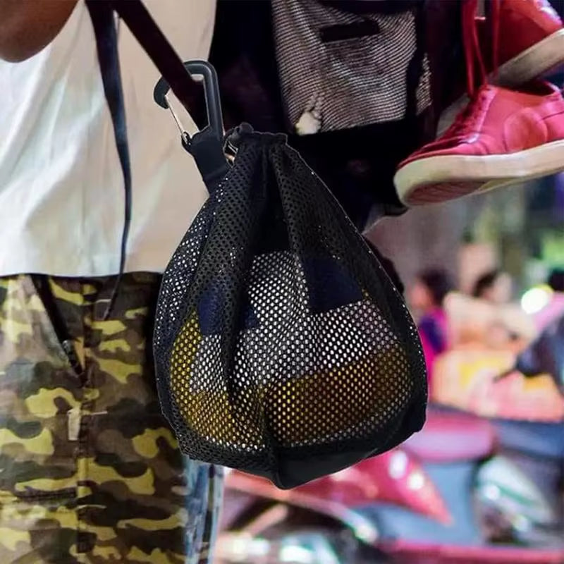 Soccer Ball Bag Mesh Single Ball Ball Storage Bag Breathable Sport Bag Equipment Tote for Carrying Basketball Volleyball Soccer
