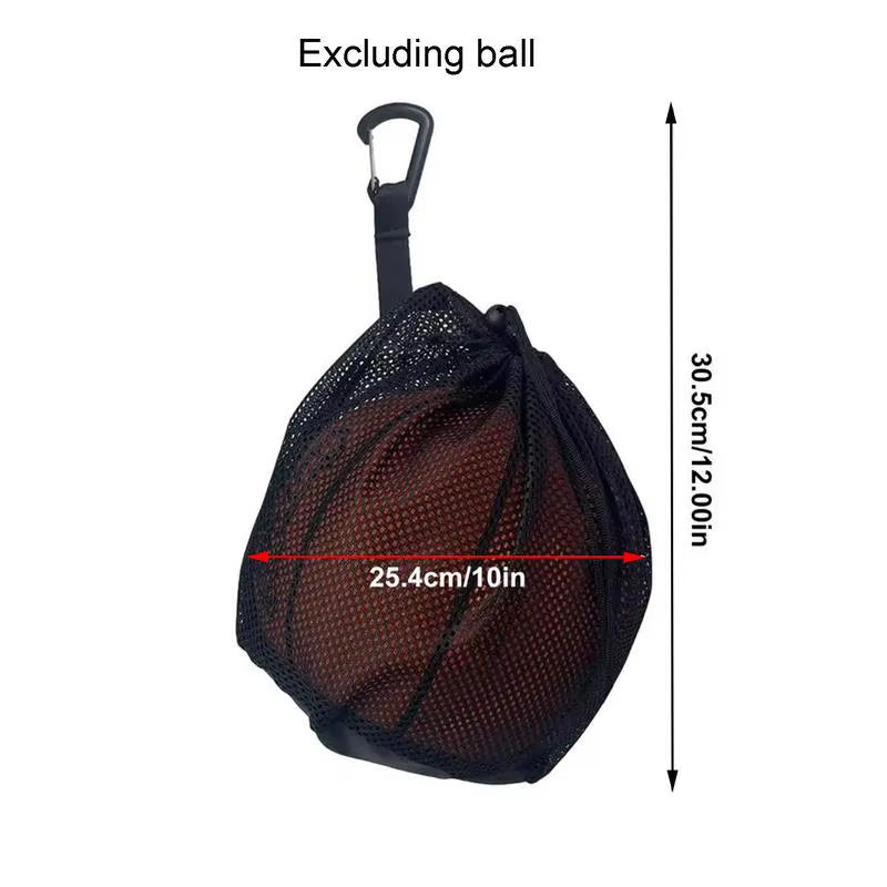 Soccer Ball Bag Mesh Single Ball Ball Storage Bag Breathable Sport Bag Equipment Tote for Carrying Basketball Volleyball Soccer